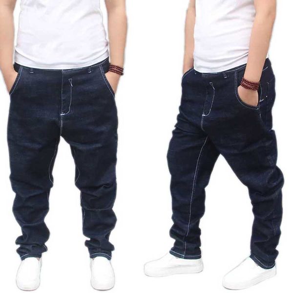 jeans fashion men's loose baggy jeans trendy feet harem denim pants cotton joggers hip hop trousers clothes, Blue
jeans fashion men's loose baggy jeans trendy feet harem denim pants cotton joggers hip hop trousers clothes, Blue