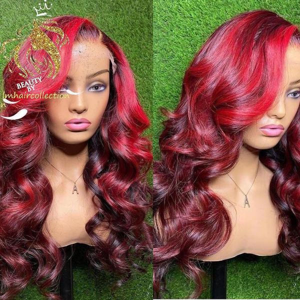 ombre red human hair wigs 180% preplucked lace front wig burgundy highlight wavy glueless1, Black;brown
ombre red human hair wigs 180% preplucked lace front wig burgundy highlight wavy glueless1, Black;brown