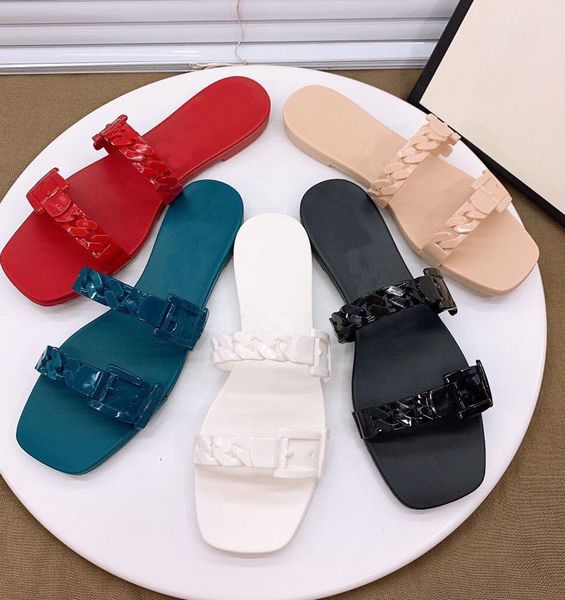 slippers sandals 2021 summer new square flat bottom one line chain jelly open toe candy waterproof beach slippers for women zly, Black
slippers sandals 2021 summer new square flat bottom one line chain jelly open toe candy waterproof beach slippers for women zly, Black