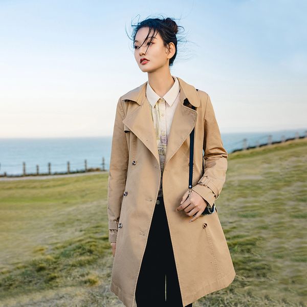 coats spring arrival women's windbreaker medium length casual double breasted small overcoat coat zcar, Tan;black
coats spring arrival women's windbreaker medium length casual double breasted small overcoat coat zcar, Tan;black