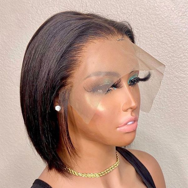 glueless 14 inch medium short cut bob synthetic 13x4 lace front wig black straight with baby hair for women daily use preplucked
glueless 14 inch medium short cut bob synthetic 13x4 lace front wig black straight with baby hair for women daily use preplucked
