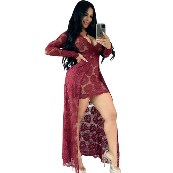 casual dresses see-through floral lace evening party long dress women v-neck sleeve elegant night club bodycon maxi vestidos, Black;gray
casual dresses see-through floral lace evening party long dress women v-neck sleeve elegant night club bodycon maxi vestidos, Black;gray