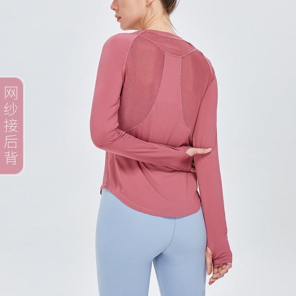yoga outfits autumn style long-sleeved sports t-shirt female mesh stitching wild breathable running fitness top, White;red
yoga outfits autumn style long-sleeved sports t-shirt female mesh stitching wild breathable running fitness top, White;red