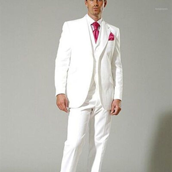 custom made suit costume homme white groom men tuxedos man men's wedding suits (jacket+pants+vest+tie) & blazers, White;black
custom made suit costume homme white groom men tuxedos man men's wedding suits (jacket+pants+vest+tie) & blazers, White;black
