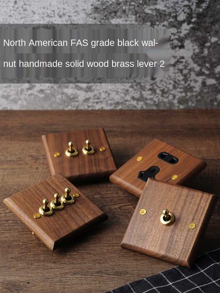depoguye retro american socket, pure wood brass toggle plate, home &bed wall light switch
depoguye retro american socket, pure wood brass toggle plate, home &bed wall light switch