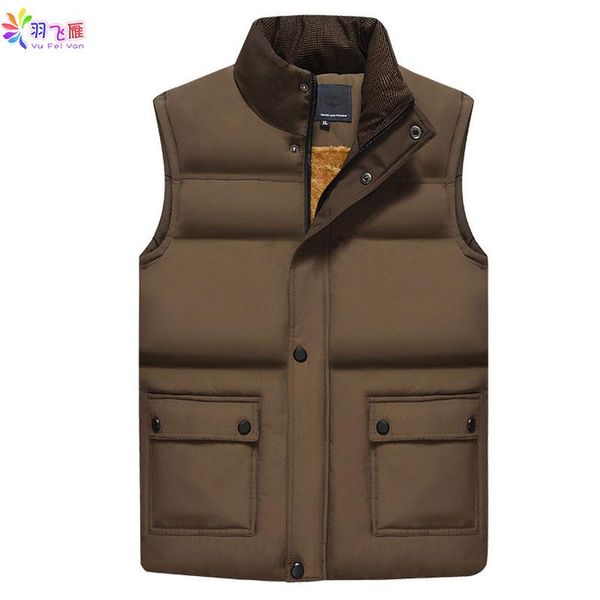 men's vests casual winter mens sleeveless vest fleece solid color black big size 5xl thick jacket coats, Black;white
men's vests casual winter mens sleeveless vest fleece solid color black big size 5xl thick jacket coats, Black;white