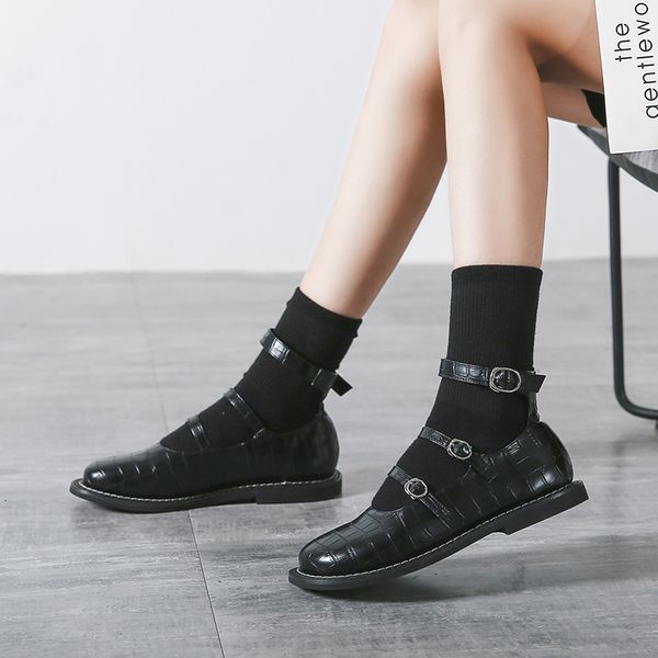 2021 cool boots four seasons black british style small leather lolita korean one button flat sho basic
2021 cool boots four seasons black british style small leather lolita korean one button flat sho basic