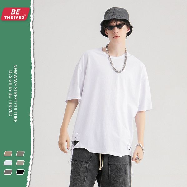 be men's clothing | 2021 spring and summer brand off shoulder eing cut 8-color short sve high street hole hemp cotton t-shirt, White;black
be men's clothing | 2021 spring and summer brand off shoulder eing cut 8-color short sve high street hole hemp cotton t-shirt, White;black