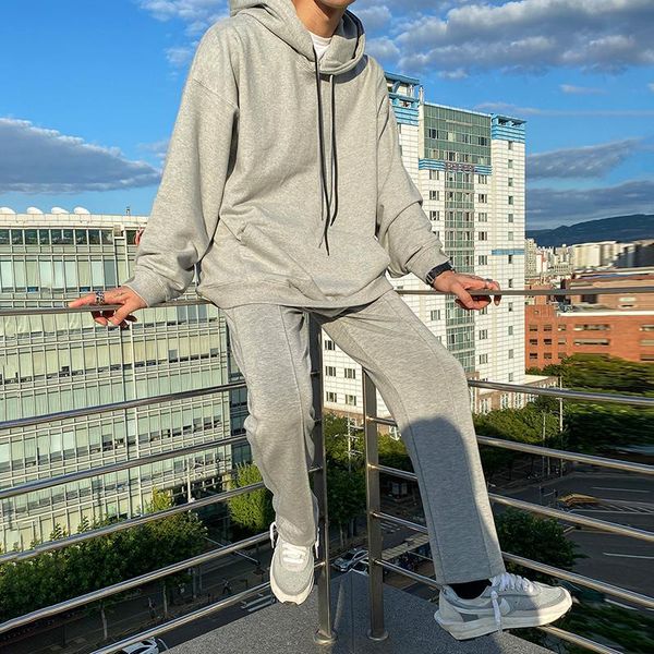 jogging clothing korean casual sports suit men's trend spring, autumn and winter hooded sweater jacket two-piece, Black;red
jogging clothing korean casual sports suit men's trend spring, autumn and winter hooded sweater jacket two-piece, Black;red