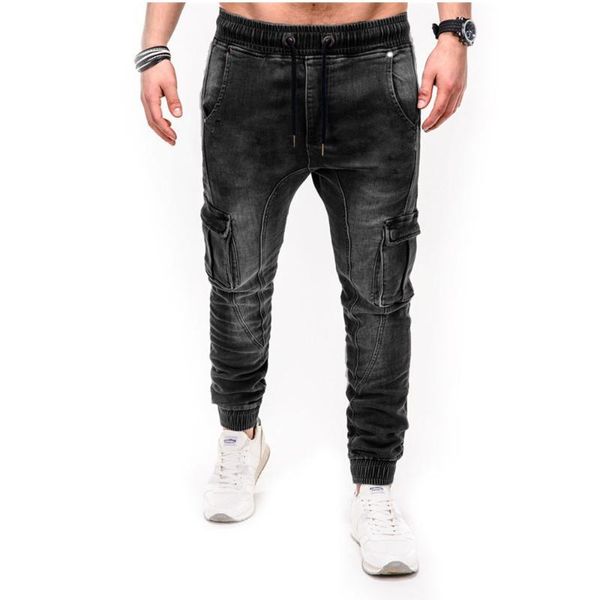 men's jeans mens skinny trend knee hole pocket denim biker hip hop distressed slim elastic washed, Blue
men's jeans mens skinny trend knee hole pocket denim biker hip hop distressed slim elastic washed, Blue