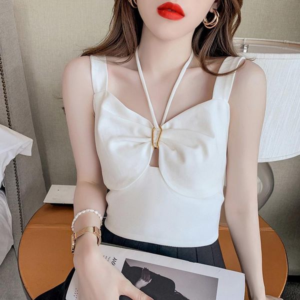 women's tanks & camis #5329 black white bow crop women hollow out backless short tank halter with zipper summer female
women's tanks & camis #5329 black white bow crop women hollow out backless short tank halter with zipper summer female