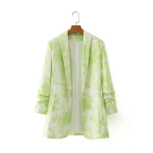 fashion women blazers 2021 spring autumn designer jacket office lady none button tie-dye print folds long sleeve blazer coat women's su, White;black
fashion women blazers 2021 spring autumn designer jacket office lady none button tie-dye print folds long sleeve blazer coat women's su, White;black