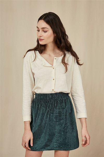 2021 spring /autumn simple chic green casual corduroy v neck coat / skirt kp4z, Black
2021 spring /autumn simple chic green casual corduroy v neck coat / skirt kp4z, Black