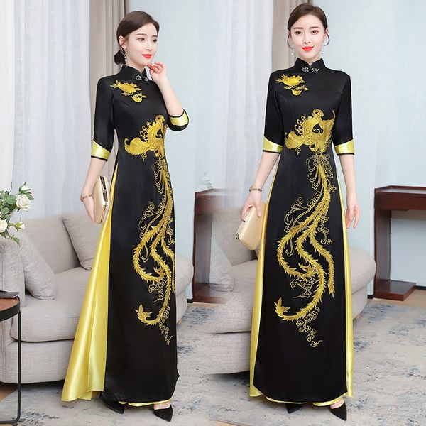 chinese dragon dress robe vintage femme vietnam traditional dress oriental ao dai dress cheongsam spring dresses 10220, Red
chinese dragon dress robe vintage femme vietnam traditional dress oriental ao dai dress cheongsam spring dresses 10220, Red