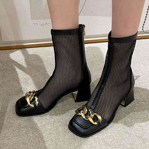 dress shoes nova marca malha feminina tornozelo botas moda corrente de ouro dedo do pé redondo zip baixo quadrado salto alto chelsea boot ve, Black
dress shoes nova marca malha feminina tornozelo botas moda corrente de ouro dedo do pé redondo zip baixo quadrado salto alto chelsea boot ve, Black