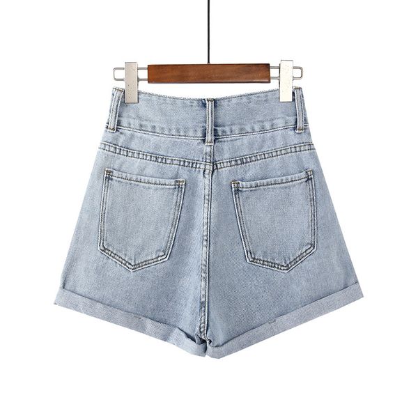 women's shorts high waist denim for women summer double buttons crimping wide leg loose short jeans korean style casual blue dkm1, White;black
women's shorts high waist denim for women summer double buttons crimping wide leg loose short jeans korean style casual blue dkm1, White;black