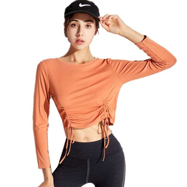 yoga outfit autumn sport women fitness jersey elasticity gym long sleeve breathable crop female drawstring running t-shirt
yoga outfit autumn sport women fitness jersey elasticity gym long sleeve breathable crop female drawstring running t-shirt