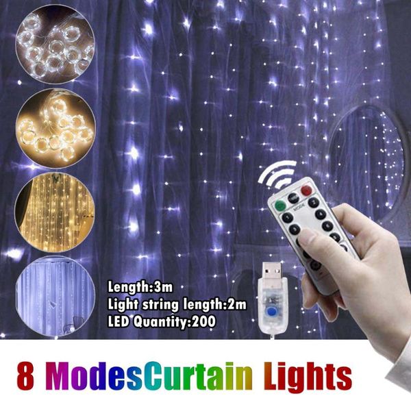 other home decor 1pc decorative curtain light+1pc remote control(with battery)3*2m 200 light 8 mode usb wire c50
other home decor 1pc decorative curtain light+1pc remote control(with battery)3*2m 200 light 8 mode usb wire c50