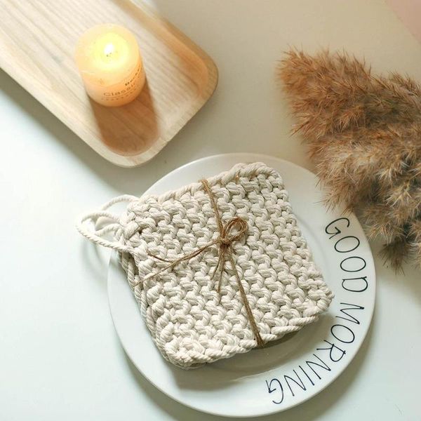 mats & pads cotton hand woven non slip heat insulation kitchen placemat cup pad mat
mats & pads cotton hand woven non slip heat insulation kitchen placemat cup pad mat