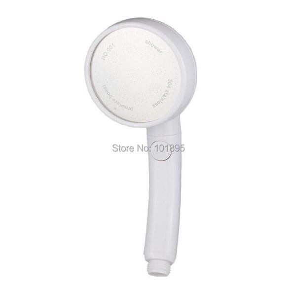 bathroom shower heads abs material white color of water pressure switch hand