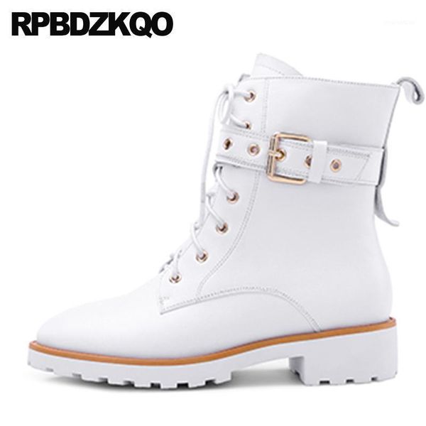 boots white metal shoes chunky combat fall winter belts front lace up casual ankle autumn fashion women fur round toe1, Black
boots white metal shoes chunky combat fall winter belts front lace up casual ankle autumn fashion women fur round toe1, Black