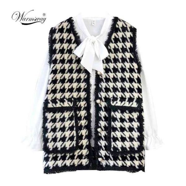 vest houndstooth faux mink fur women spring autumn single-breasted waistcoat knitted sleeveless jacket c-258 210522, Black;white
vest houndstooth faux mink fur women spring autumn single-breasted waistcoat knitted sleeveless jacket c-258 210522, Black;white