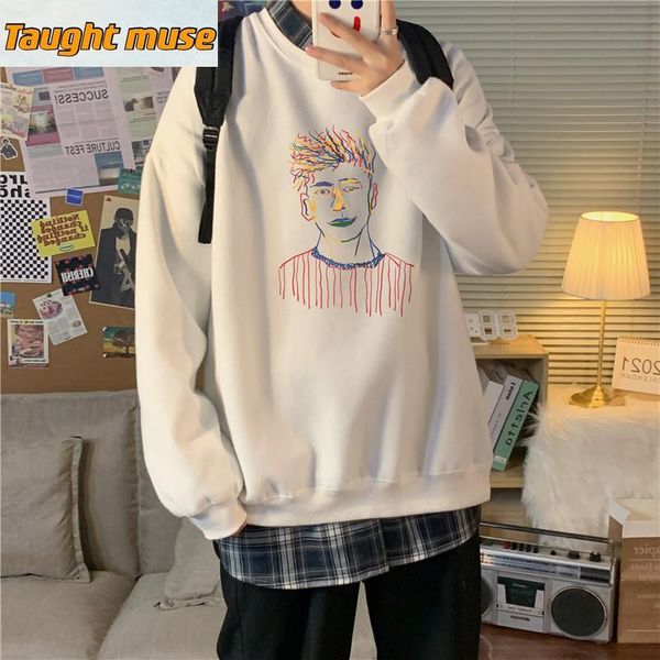 men's hoodies & sweatshirts winter crew neck cartoon print sweatshirt male korean style trendy loose student all-matching pullover boyf, Black
men's hoodies & sweatshirts winter crew neck cartoon print sweatshirt male korean style trendy loose student all-matching pullover boyf, Black