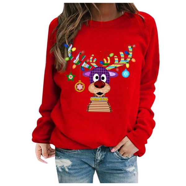 women's blouses & shirts christmas print blouse pullover shirt streetwear long sleeve causal jumpers casual round neck, White
women's blouses & shirts christmas print blouse pullover shirt streetwear long sleeve causal jumpers casual round neck, White