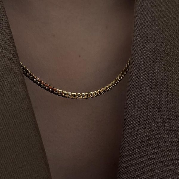 chains simple necklace steel snake bone chain with clavicle women daily accessories, Silver
chains simple necklace steel snake bone chain with clavicle women daily accessories, Silver