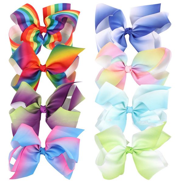7.5 inch fashion ribbon bow hairpin clips girls rainbow big bowknot headwear kids hair boutique bows baby hair children's accessories, Slivery;white
7.5 inch fashion ribbon bow hairpin clips girls rainbow big bowknot headwear kids hair boutique bows baby hair children's accessories, Slivery;white