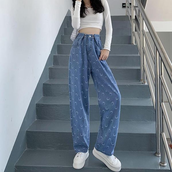 women's jeans real s high waist wide leg women 's pants summer and autumn straight loose slimming 2021 draping long, Blue
women's jeans real s high waist wide leg women 's pants summer and autumn straight loose slimming 2021 draping long, Blue