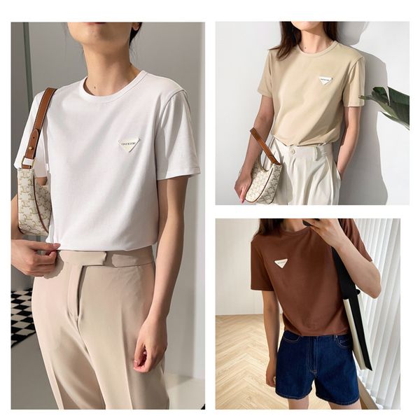 brand t shirt and polos quality women's 2021 summer new basic inverted triangle leather label 80 thread xinjiang long st, White
brand t shirt and polos quality women's 2021 summer new basic inverted triangle leather label 80 thread xinjiang long st, White