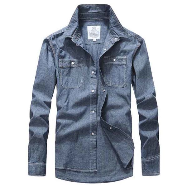 shirt spring autumn fashion denim cotton men business casual jeans cowboy shirt long sleeve male clothing plus size, White;black
shirt spring autumn fashion denim cotton men business casual jeans cowboy shirt long sleeve male clothing plus size, White;black