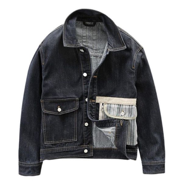 men's jackets mcikkny men cargo vintage denim multi pockets casual jeans coats for male patchwork, Black;brown
men's jackets mcikkny men cargo vintage denim multi pockets casual jeans coats for male patchwork, Black;brown
