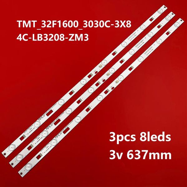 3piece/lot led backlight strip for tcl 32hr331m08a4 v1 d32e161 d32e167 l32f1600e lamp v0v1 4c-lb3208 8lamp strips
3piece/lot led backlight strip for tcl 32hr331m08a4 v1 d32e161 d32e167 l32f1600e lamp v0v1 4c-lb3208 8lamp strips
