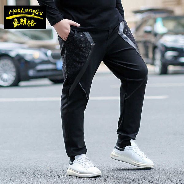 2020 new fat plus size stitched guard pants thick fat guy casual pants fat man oversized loose men's pants, Black;brown
2020 new fat plus size stitched guard pants thick fat guy casual pants fat man oversized loose men's pants, Black;brown
