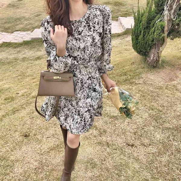 dresses women's vintage summer ladies print long sleeve o-neck mini jng2 llf0, Black;gray 
dresses women's vintage summer ladies print long sleeve o-neck mini jng2 llf0, Black;gray