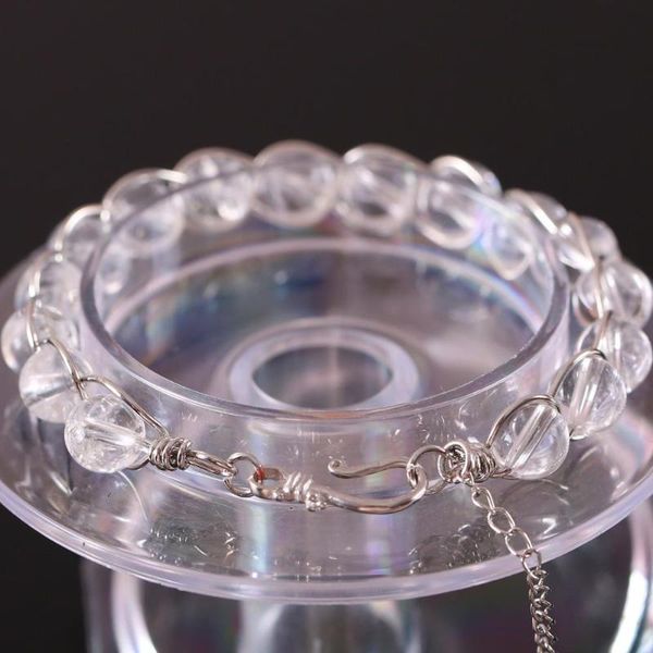 charm round beads bangle natural stone white crystal energy bracelet wire wrapped for women jewelry gift 1pcs h083 link, chain, Black
charm round beads bangle natural stone white crystal energy bracelet wire wrapped for women jewelry gift 1pcs h083 link, chain, Black