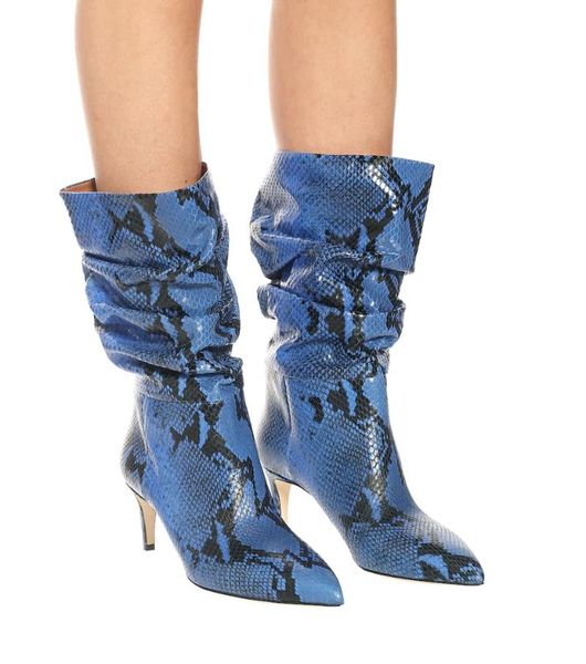 boots chic woman pleated kitten heels mid-calf python leather winter booties wide calf slip on pointed toe short shoes, Black
boots chic woman pleated kitten heels mid-calf python leather winter booties wide calf slip on pointed toe short shoes, Black