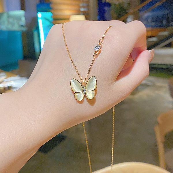 chains christmas birthday gift opal butterfly necklace cold wind niche design clavicle chain light luxury temperament halloween pendant, Silver
chains christmas birthday gift opal butterfly necklace cold wind niche design clavicle chain light luxury temperament halloween pendant, Silver