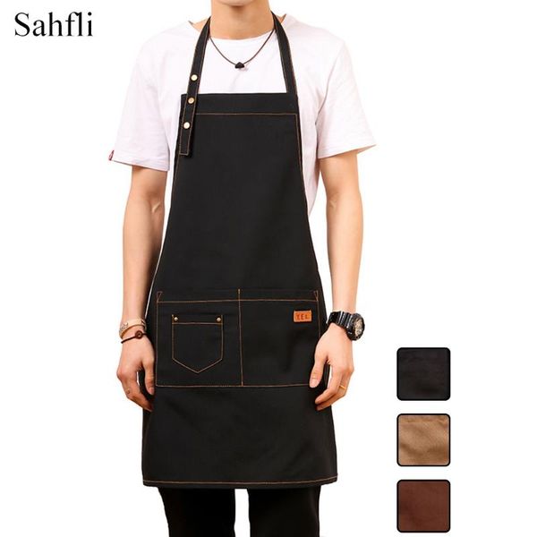 aprons canvas barista men's and women's kitchen overalls simple solid color multi-pocket anti-fouling sleeveless apron household t
aprons canvas barista men's and women's kitchen overalls simple solid color multi-pocket anti-fouling sleeveless apron household t