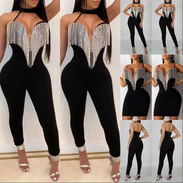 women jumpsuit tassle rompers sleeveless pants playsuit party clubwear trousers outfit drop good quality, Black;white
women jumpsuit tassle rompers sleeveless pants playsuit party clubwear trousers outfit drop good quality, Black;white
