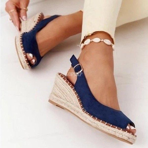sandals ladies platform 2022 summer style peep toe buckle strap wedge casual weave outdoor shoes 43, Black
sandals ladies platform 2022 summer style peep toe buckle strap wedge casual weave outdoor shoes 43, Black