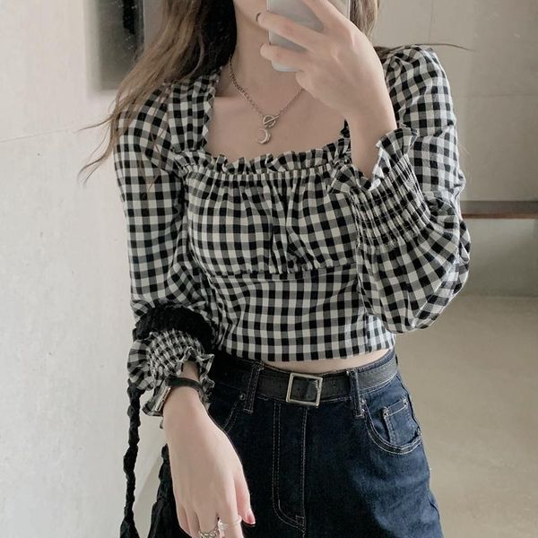 women's blouses & shirts chic white blouse women high waist square collar short autumn shirt 2022 vintage designer clothes fashion fem
women's blouses & shirts chic white blouse women high waist square collar short autumn shirt 2022 vintage designer clothes fashion fem