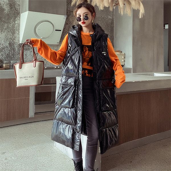 jackets warm vest with sleeveless streetwear autumn winter down cotton shiny waistcoat, Black;brown
jackets warm vest with sleeveless streetwear autumn winter down cotton shiny waistcoat, Black;brown