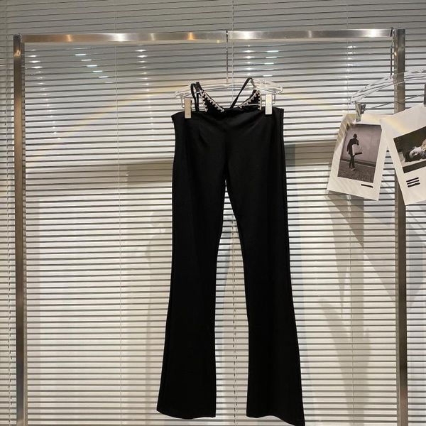 women's pants & capris diamond edge bandage black 2021 summer low waist slim trousers fashion, Black;white
women's pants & capris diamond edge bandage black 2021 summer low waist slim trousers fashion, Black;white