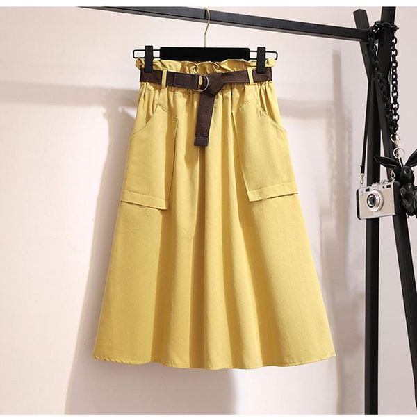 skirts midi knee length summer skirt women with belt 2021 spring casual cotton solid high waist sun school female, Black
skirts midi knee length summer skirt women with belt 2021 spring casual cotton solid high waist sun school female, Black