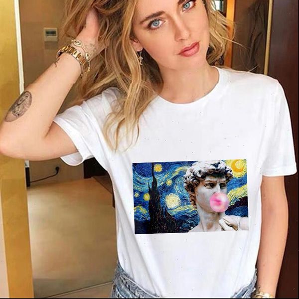 womens t shirt women spoof david printed harajuku female aesthetics tee summer hipster thin section tshirt, White
womens t shirt women spoof david printed harajuku female aesthetics tee summer hipster thin section tshirt, White