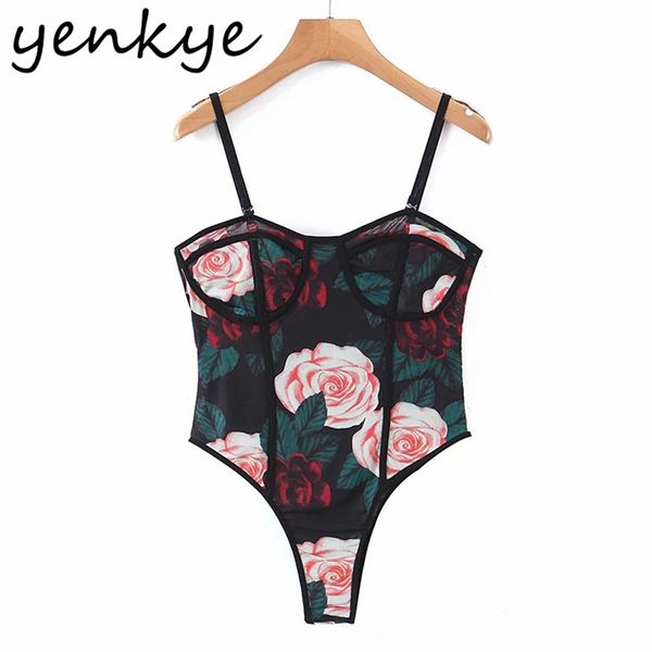 vintage floral print mesh bodysuit women sleeveless summer body femme lingerie 210514, Black;white
vintage floral print mesh bodysuit women sleeveless summer body femme lingerie 210514, Black;white