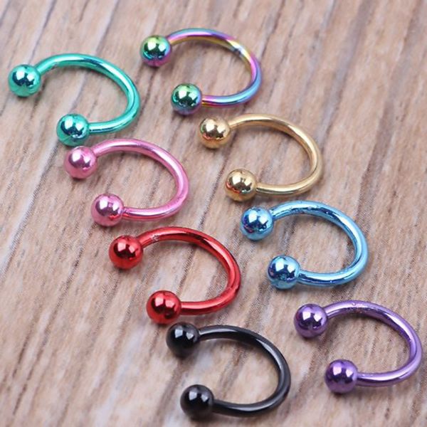 kimter fashion body ring jewelry stainless steel c-shape hoop disc nose cartilage tragus ear piercing set accessories dhl k116fa, Silver
kimter fashion body ring jewelry stainless steel c-shape hoop disc nose cartilage tragus ear piercing set accessories dhl k116fa, Silver